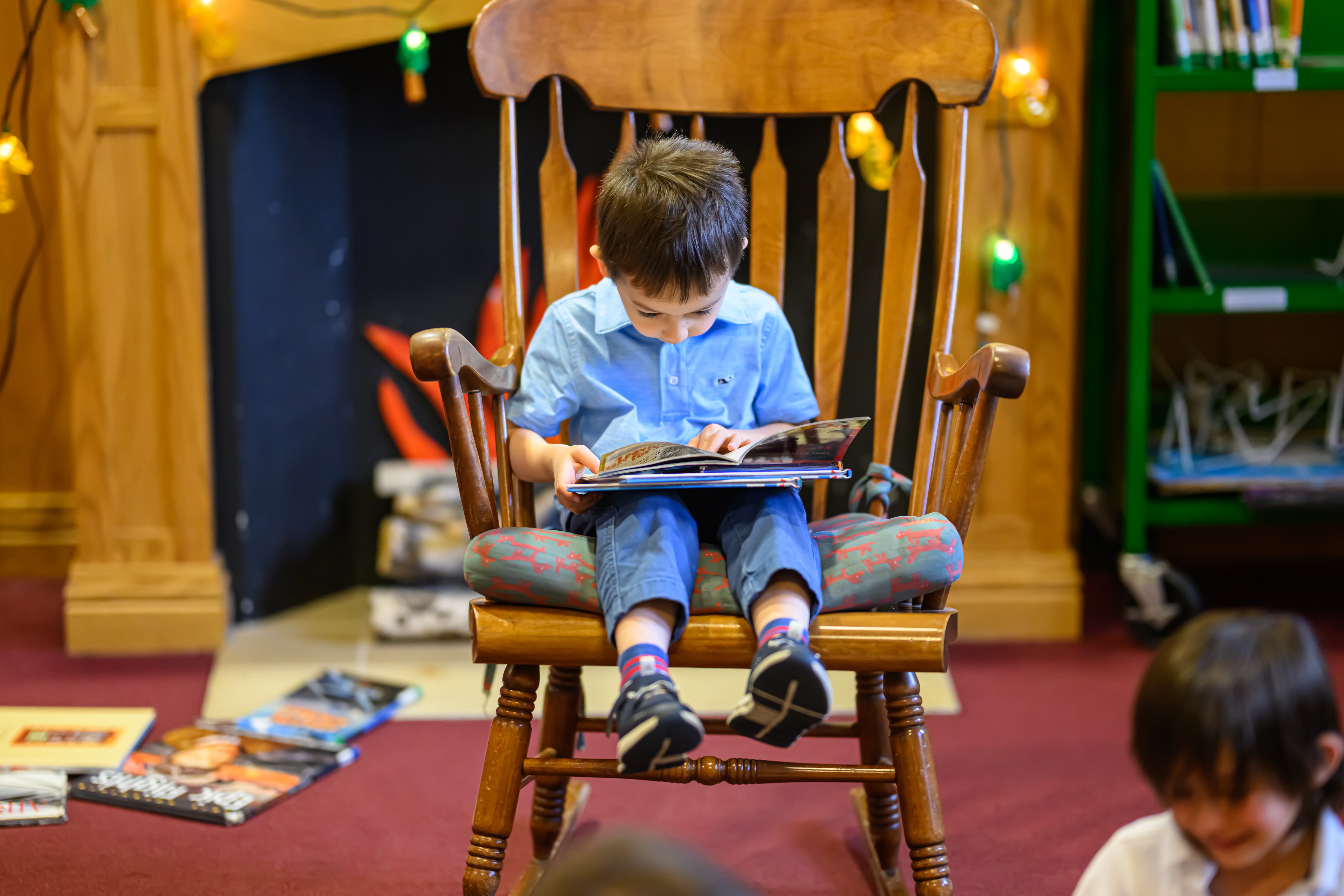 Fessenden Pre-K student reading