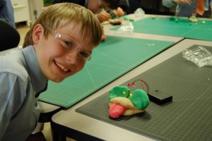 young boy in iLab
