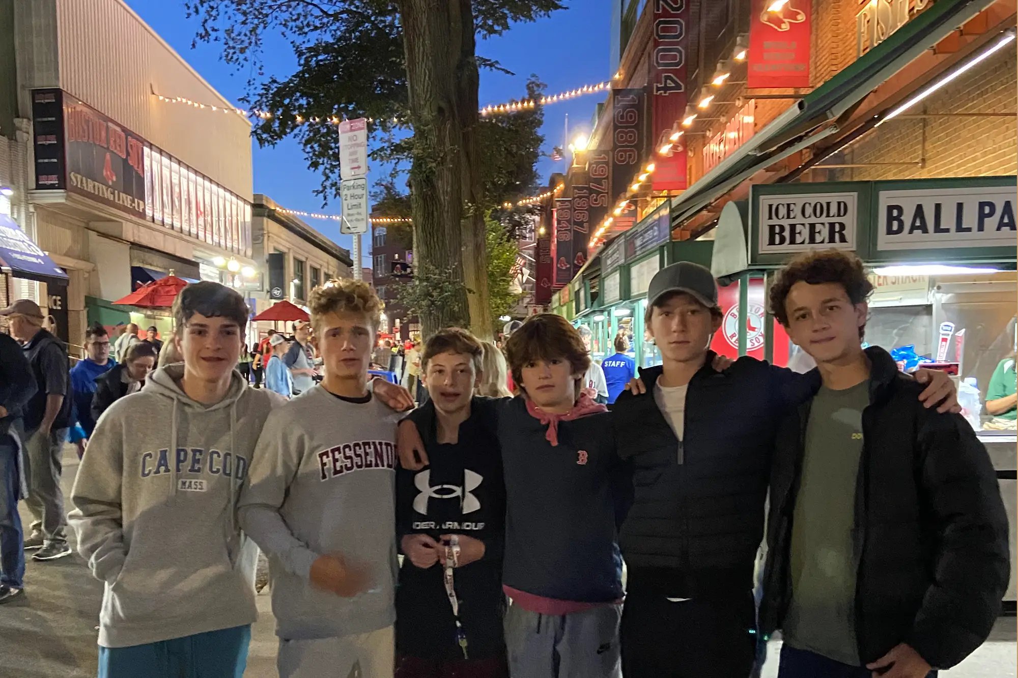 Group of Fessenden junior boarding students at a weekend outing near Boston Group of Fessenden junior boarding students at a weekend outing near Boston