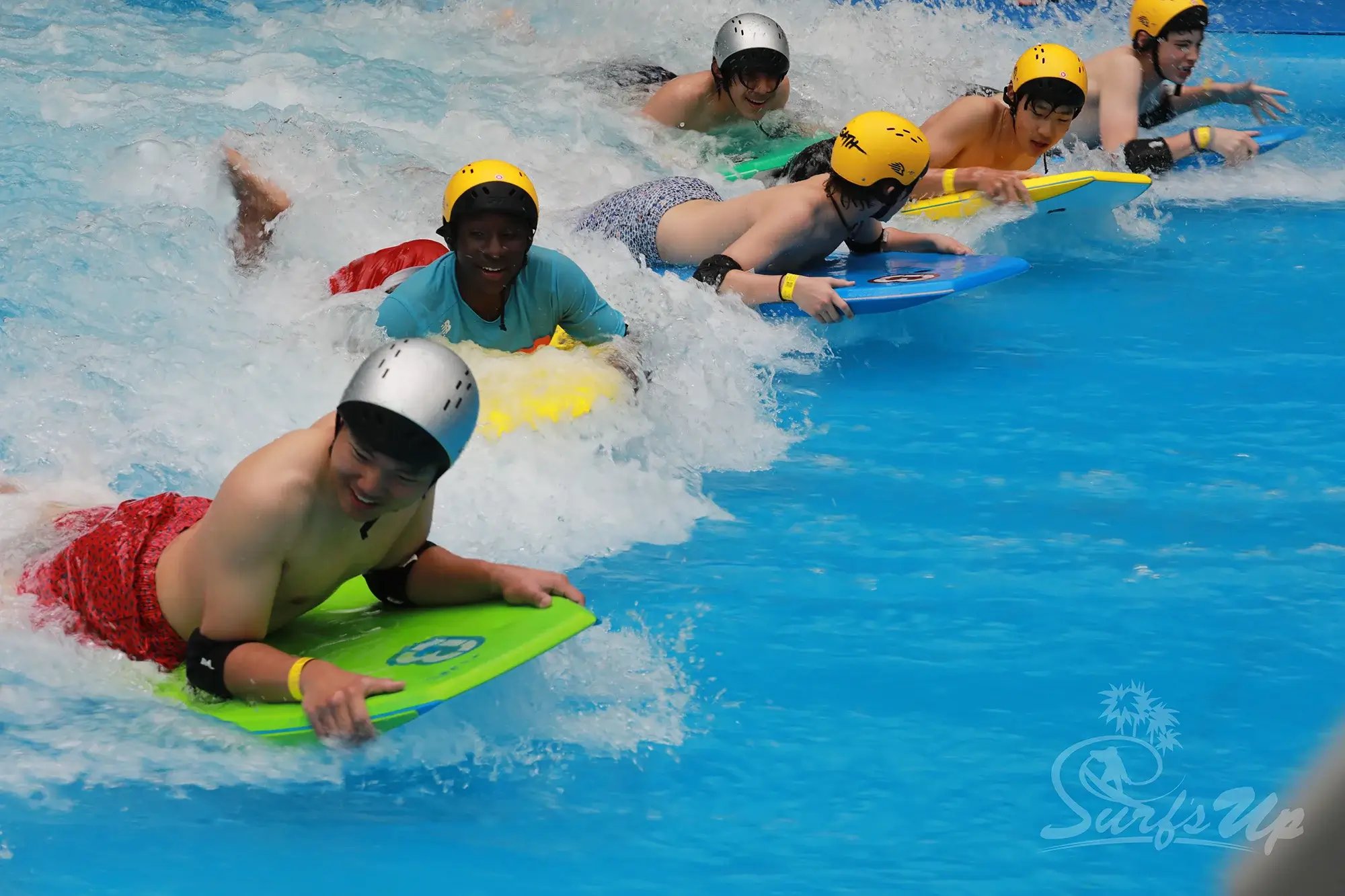 Indoor surfing on weekends