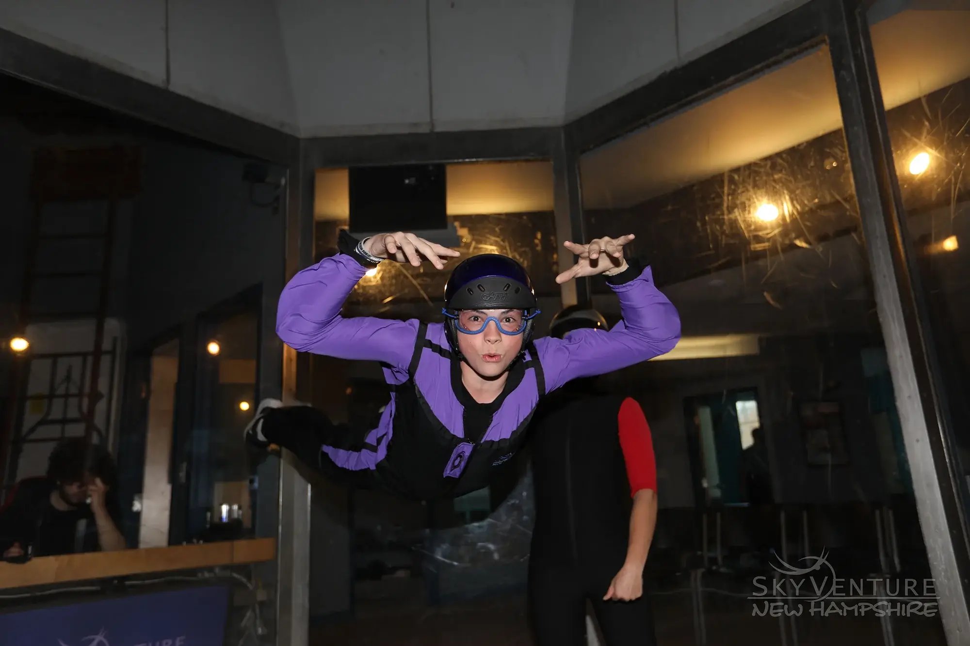 Indoor skydiving on weekends